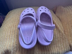 2 Crocs Kids-Pink Lemonade Swiftwater Expedition Sandals + Pink Mary Jane’s C11