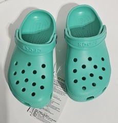 Crocs Classic Clog – Pre-School Size 11c – Light Green Turquoise Color-way (New)