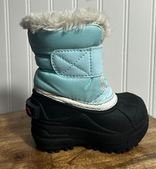 SOREL TODDLER SNOW COMMANDER SNOW BOOT – Ocean Surf/Cactus Pink – SIZE 4