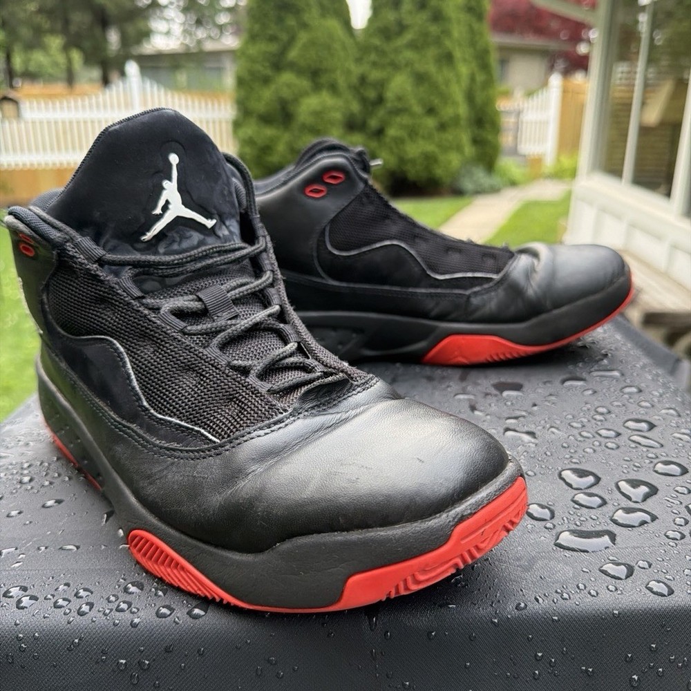 Jordan Air Jordan US 8 Black/Red Mid Top Sneakers CK6636-060