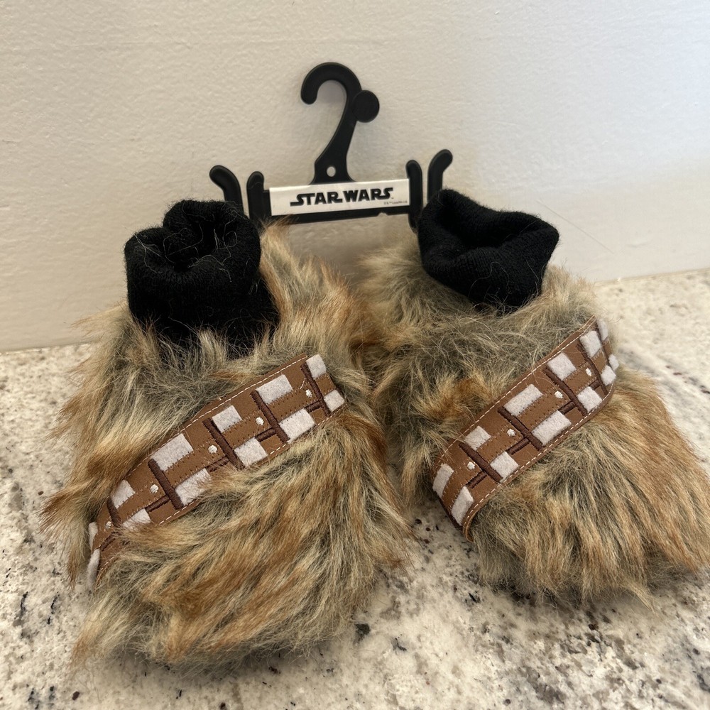 Disney Star Wars Chewbacca Slippers Toddler Size S 5-6 ✨ NWT