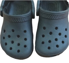 Crocs Classic Iconic Comfort Black Back Strap Clog Sandals Infant Toddler Size 6