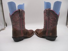 Dan Post Multi Color Leather Square Toe Kids Boots Size 12.5 D Style DPC2947