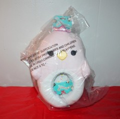 Squishmallows Plush Pink Slippers Alyssa the Swan Youth Kids Shoe Size 6-7 *NWT*