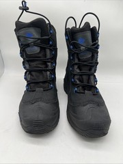 COLUMBIA Youth Size 6 BOOTS BUGABOOT PLUS IV OMNI HEAT BY5955-010 BLACK BLUE