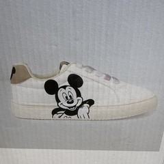 Disney Mickey Mouse Children’s Character Sneaker Shoes Tan Laces Size 1 Aldi NEW