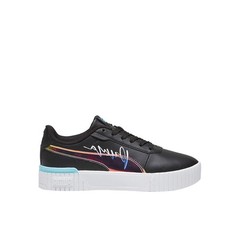 PUMA Carina 2.0 Crystal Wings Lace Up Youth Girls Black Sneakers Casual Shoes 3