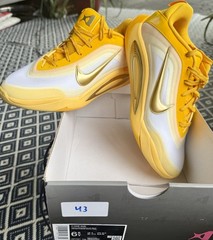 Nike A’One (GS) Athletic Lace-Up Low Top Sneaker Unisex Kids 6.5 Yellow