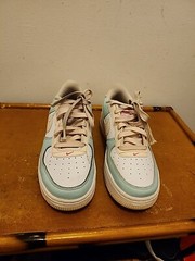 Nike Air Force 1 Low (Ps) Jade Ice/Guava Ice White Size 5.5Y