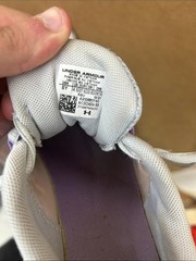 Under Armour Kids Sneakers in White with Pink & Purple Details [COPY]
