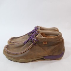Twisted X Driving Moc YDM0012 Chukka Brown Leather Unisex Kids Size 6M