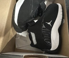Jumpman Derek Jeter Official Black Metallic Silver VERY RARE STYLE KIDS 3C Shoes