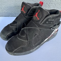 Nike Air Jordan True Flight Bred Black Red Sneakers 343796-062 Youth Size 2Y