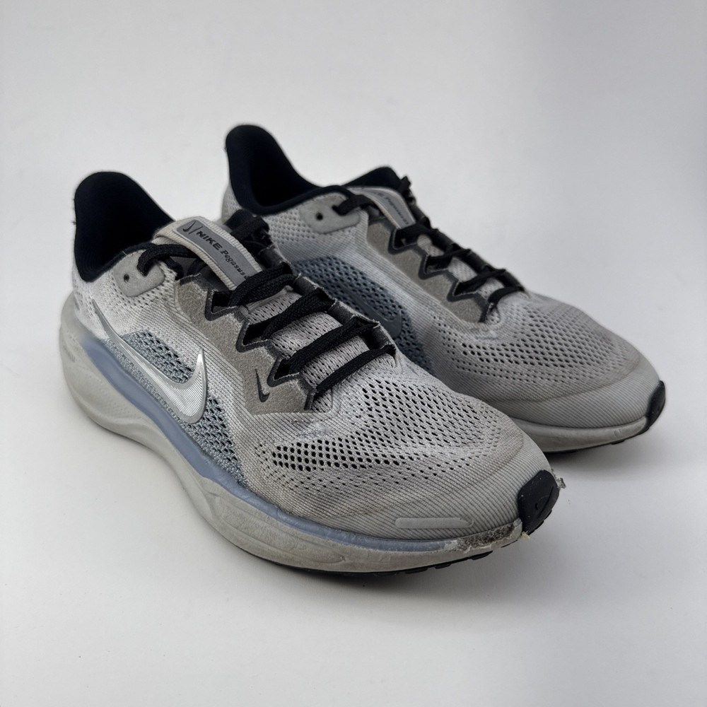 Nike Pegasus 41 Running Shoe Sneakers Gray Youth size US 3.5 Air Zoom