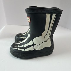 Hunter Kids Original First Classic Metallic Skeleton Rain Boots Unisex 5 C