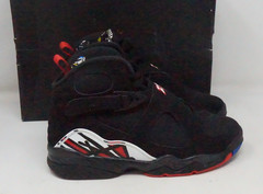 Size 5.5Y- Jordan 8 Retro (GS) Playoff Black 2023 305368-062