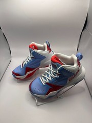 Moolah Kids Press Break high top kicks white, blue, red Y 5.5