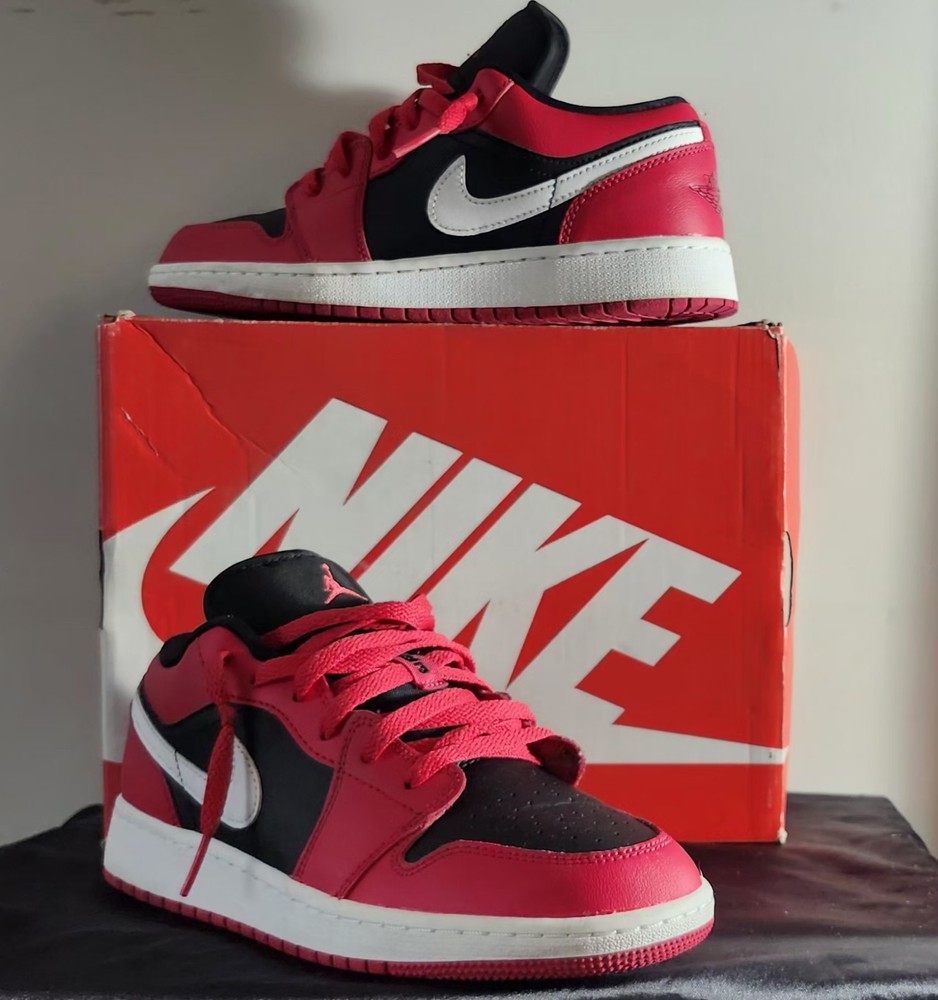 Size 5.5 (GS) – Jordan 1 Low Black Very Berry
