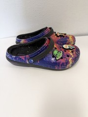 Crocs Classic Lined Galaxy Clogs Youth Boys Size J5