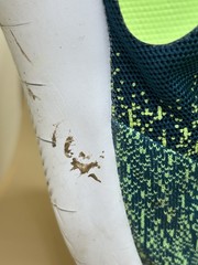 Nike Flex Contact Size 7Y Bright Green And Blue. Clean, Good Condition