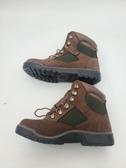 Timberland Field Boots Beef & Broccoli Green Brown Youth Size 5.5 Boy Waterproof