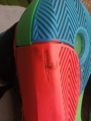 US 7 Youth NIKE Hyper Dunk Basketball Shoe Sneaker Orange Blue Green 2015