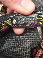 Teva Original Universal Sandal – Black Pink Yellow Blue Kids Sz 12 NEW