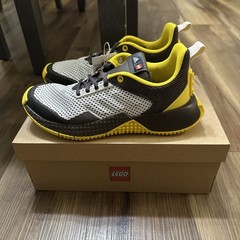 Adidas X Lego Sport Pro Junior Youth Running Shoes Size 5.5 Brown Yellow New