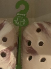 New Crocs Big Kids‘ Teens Marbled Slip On Pink 207464 Size J6