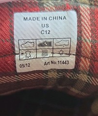 Crocs 11443 Cobbler Plaid Lined Foldover Lace Up Ankle Boots Child 12