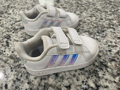 Adidas Superstar Shell Toe Holographic Metallic Baby Shoes Toddler Sneakers 5K