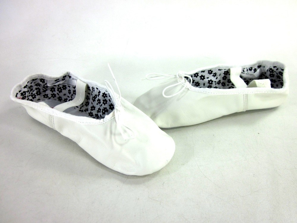 CAPEZIO TODDLER/LITTLE KID DAISY 205 BALLET SHOES WHT LEATHER US SIZE 2.5 M