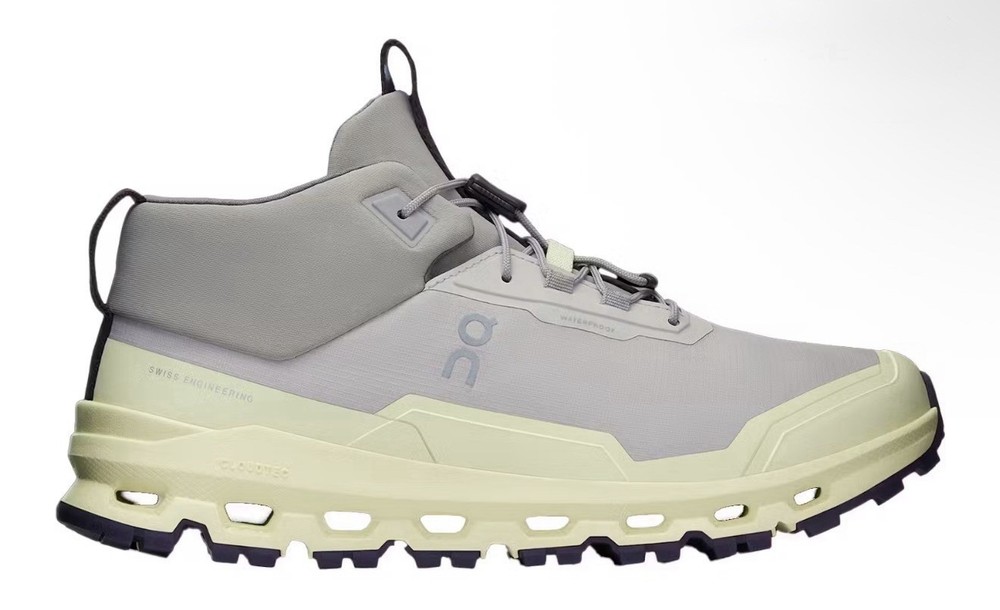 On Cloudhero Mid Waterproof Silver Seedling Youth Size 4Y Kids Running Shoes