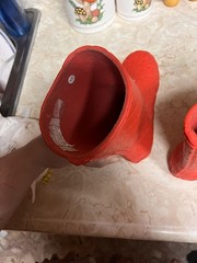 Dragon scale Hunter Red Waterproof Rain Boots Kids Size 12US
