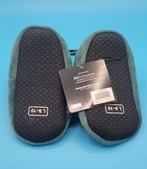 Star Wars Disney Mandalorian Kids Slippers L 9-10 Fett Green & Red New