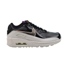 Nike Youth Air Max 90 LTR, Off Noir/Metallic Pewter/Black, Size 6.5 Big Kid NWT