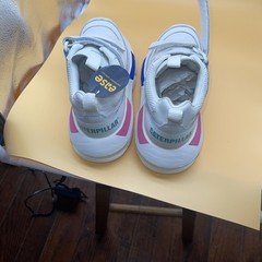 CAT White Pink Blue Green Hook & Loop Low Top Athletic Sneakers unisex