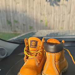 Timberland Waterproof Leather Lace-Up Ankle Boots Brown Unisex Kids US 5