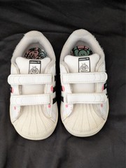 ADIDAS Kevin Lyons X Superstar Create Your Future Vellcro Sneakers Toddler Sz 5