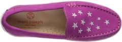 Marc Joseph New York Unisex Leather Driver with Gold Star Detail Loafer, Pink 3M