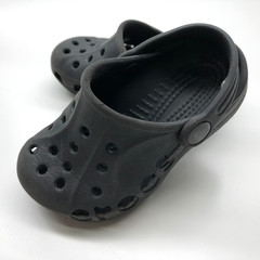 Crocs Baya Clogs Slip On Shoes Black Toddlers Kids Unisex Sz 6/7 Comfort