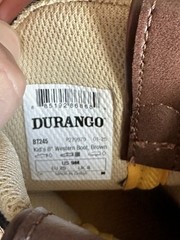 Durango BT245 Kids Western Mid-Calf Pull-On Leather USA Stars Brown US 9 M