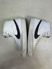 Nike Blazer Mid DA4086-100 White Black Grey High Top Kids Sneakers 6.5Y Leather