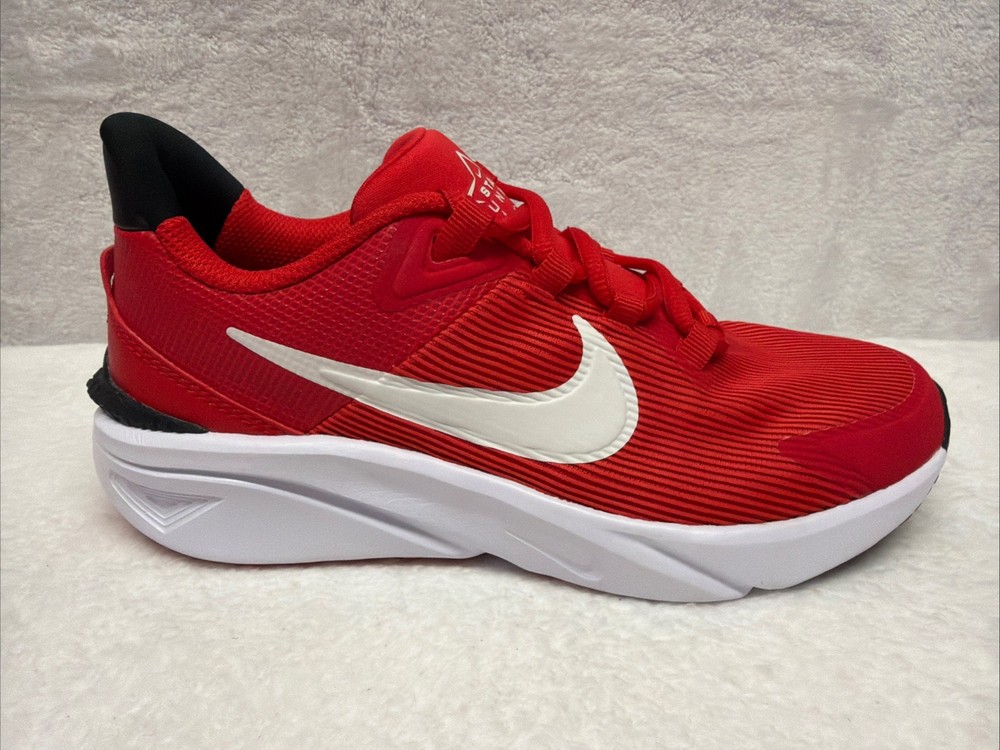 U57625 with box Nike Star Runner 4 NN GS Red White Youth 4Y Running Shoe G1N