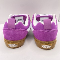 Vans Knu Skool Junior 3.5 Purple Suede Canvas Sneakers Gum Sole Low Top Lace Up