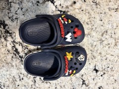 Crocs Disney Mickey Mouse Navy Blue Clog Shoes Kids US 5 Slip-On