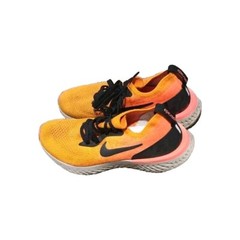 Nike Epic React Flyknit Youth 5.5 Orange Black Running Sneakers Shoes