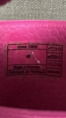 Crocs Candy Pink Handle It Rain Boot Kids Size c8 12803 Waterproof Lightweight