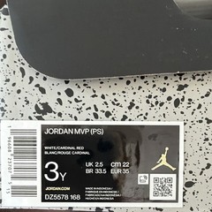 Jordan MVP (PS) White/Cardinal Red Sneakers Youth 3Y DZ5578-168
