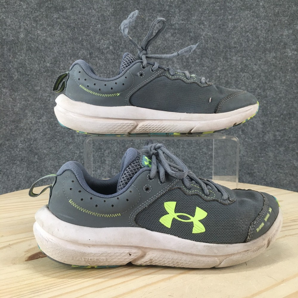 Under Armour Shoes Youth 5 Assert 10 Running Sneakers Gray Lace Up 3026185-101